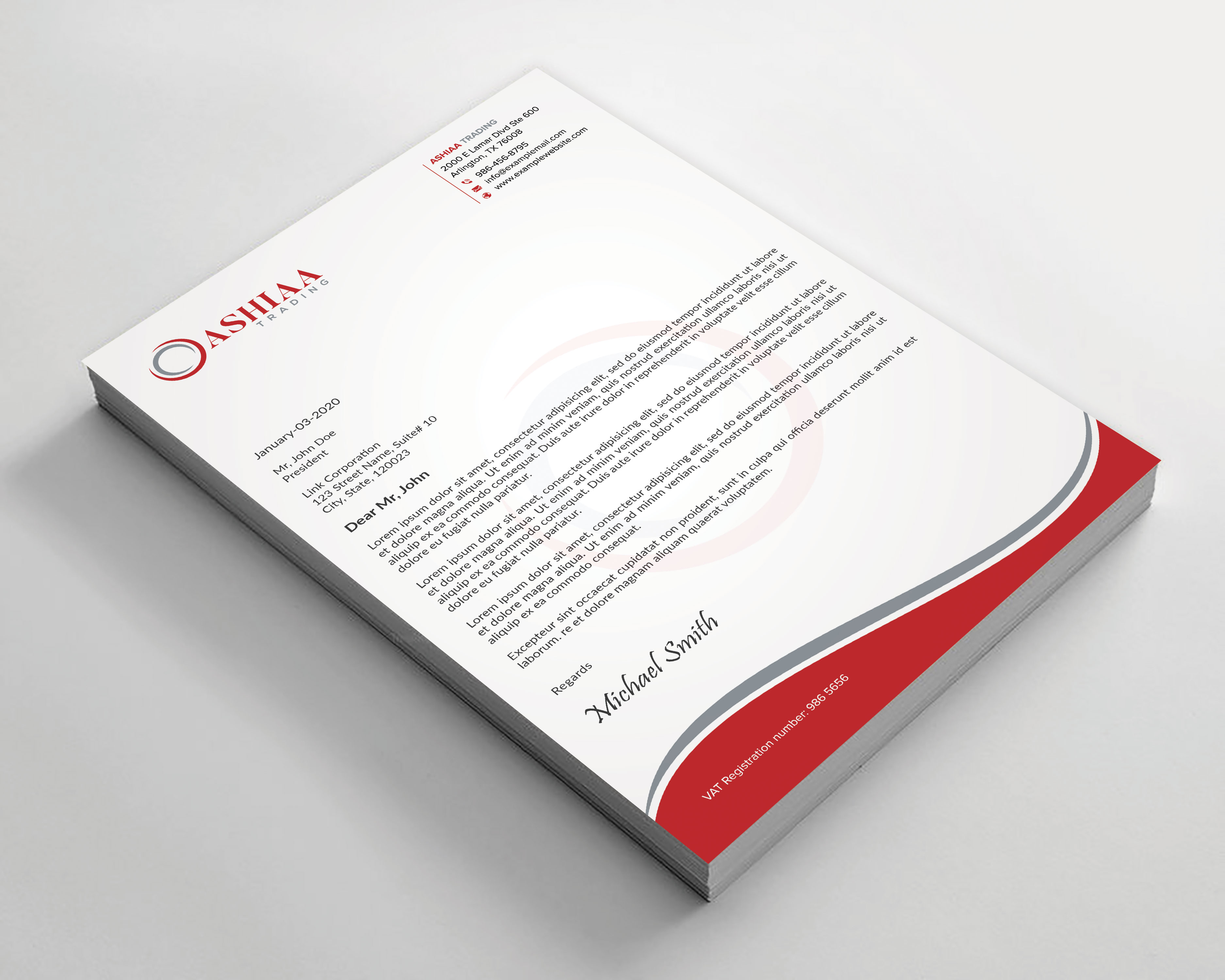 Letterhead Design by sadikul islam for this project | Design #29289859
