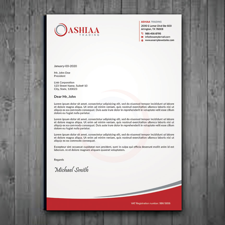 Letterhead Design by sadikul islam for this project | Design #29289863