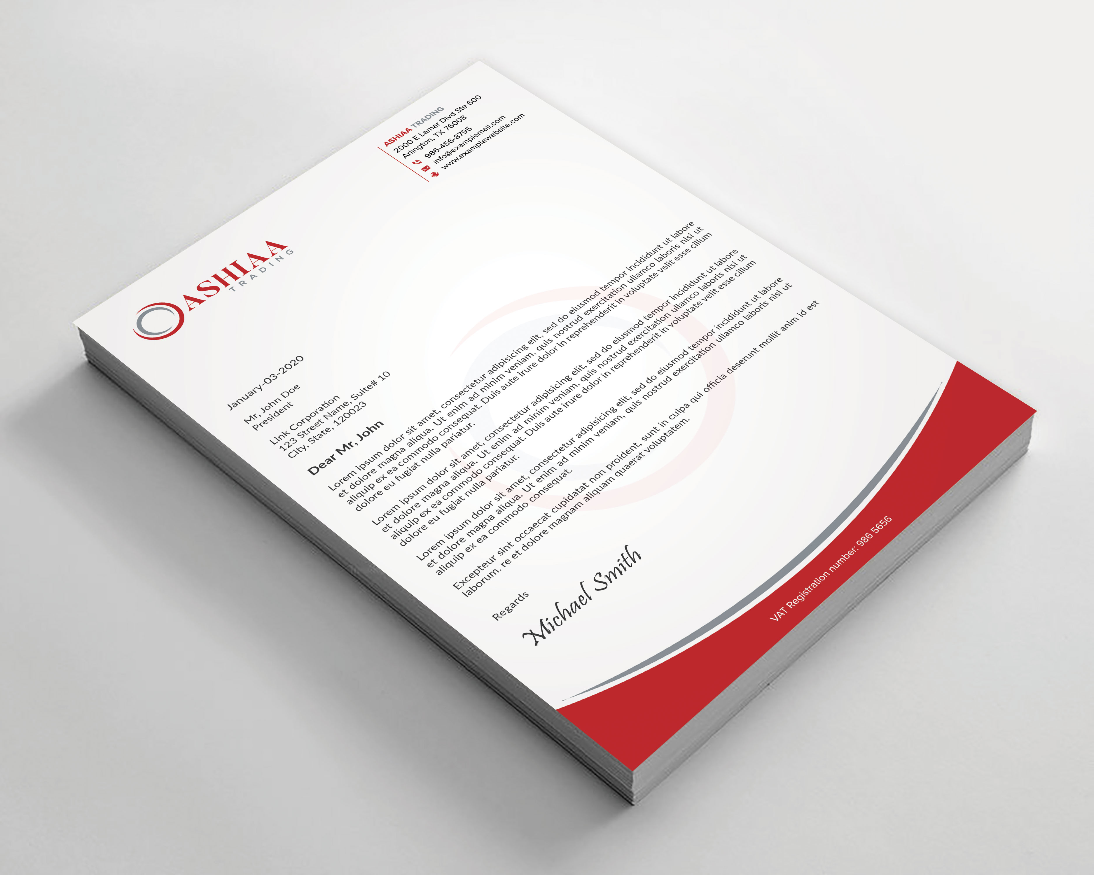 Letterhead Design by sadikul islam for this project | Design #29289864