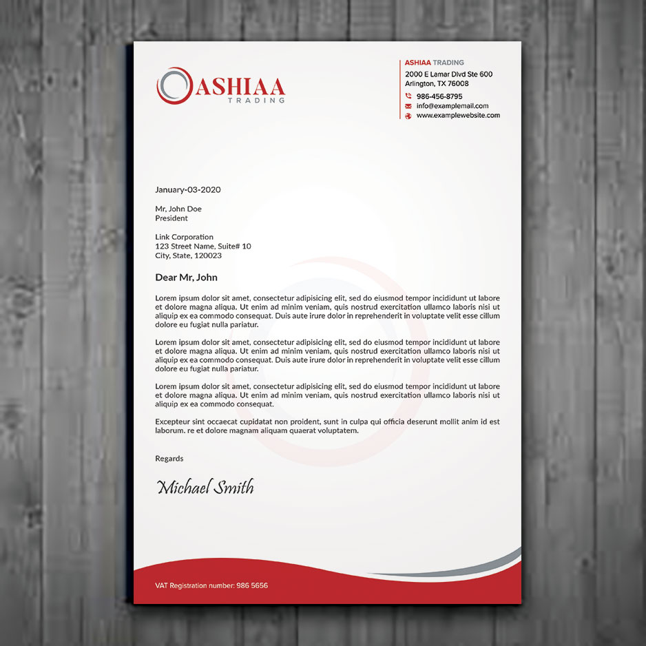 Letterhead Design by sadikul islam for this project | Design #29289912