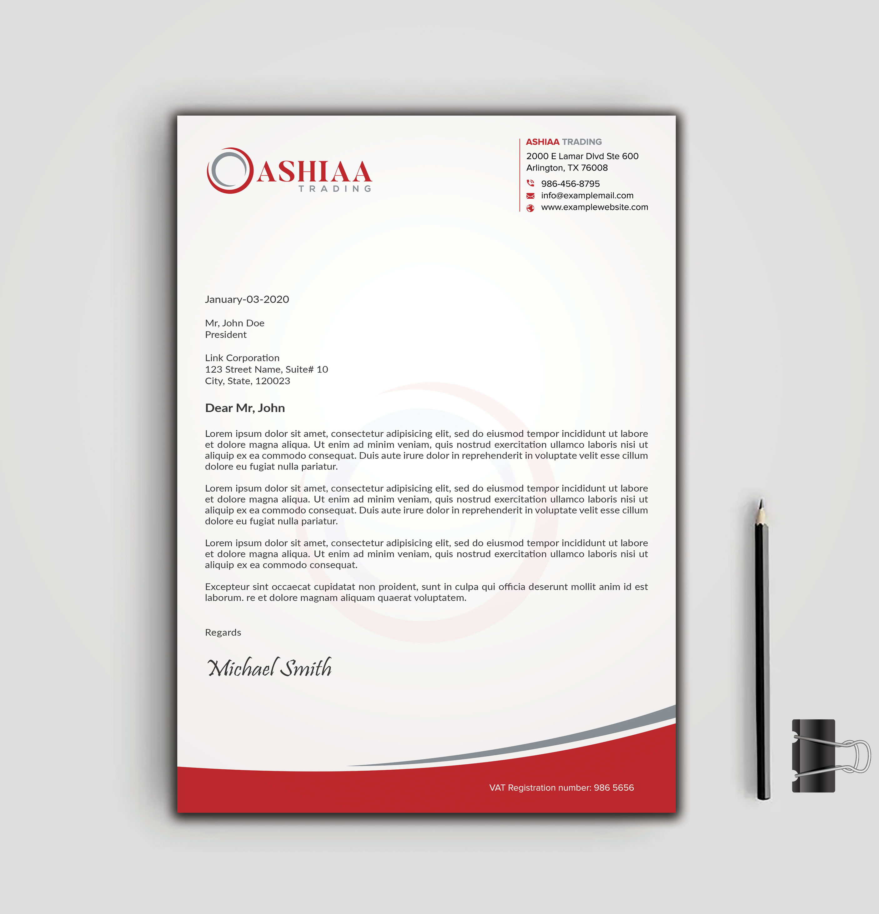 Letterhead Design by sadikul islam for this project | Design #29289914