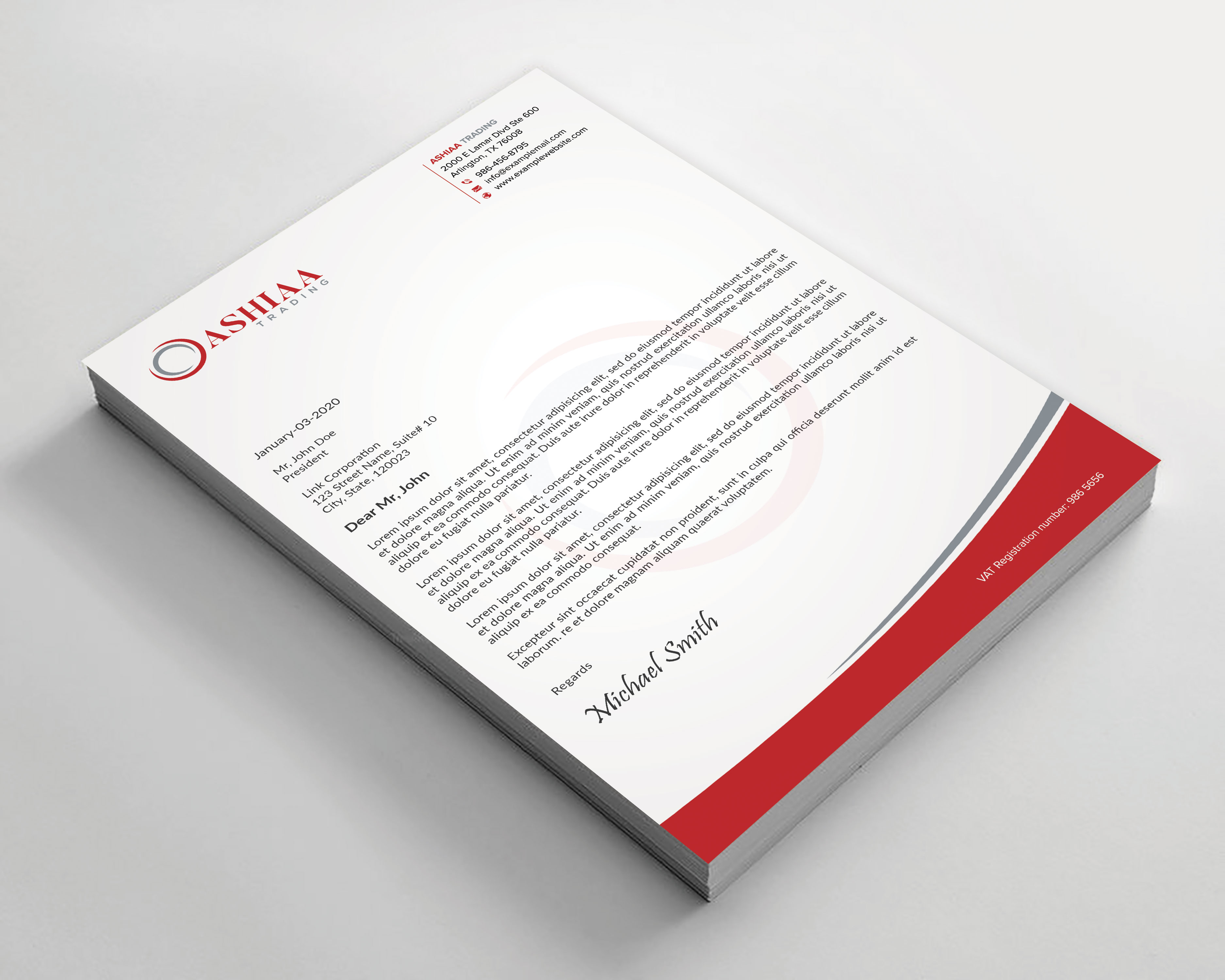 Letterhead Design by sadikul islam for this project | Design #29289916