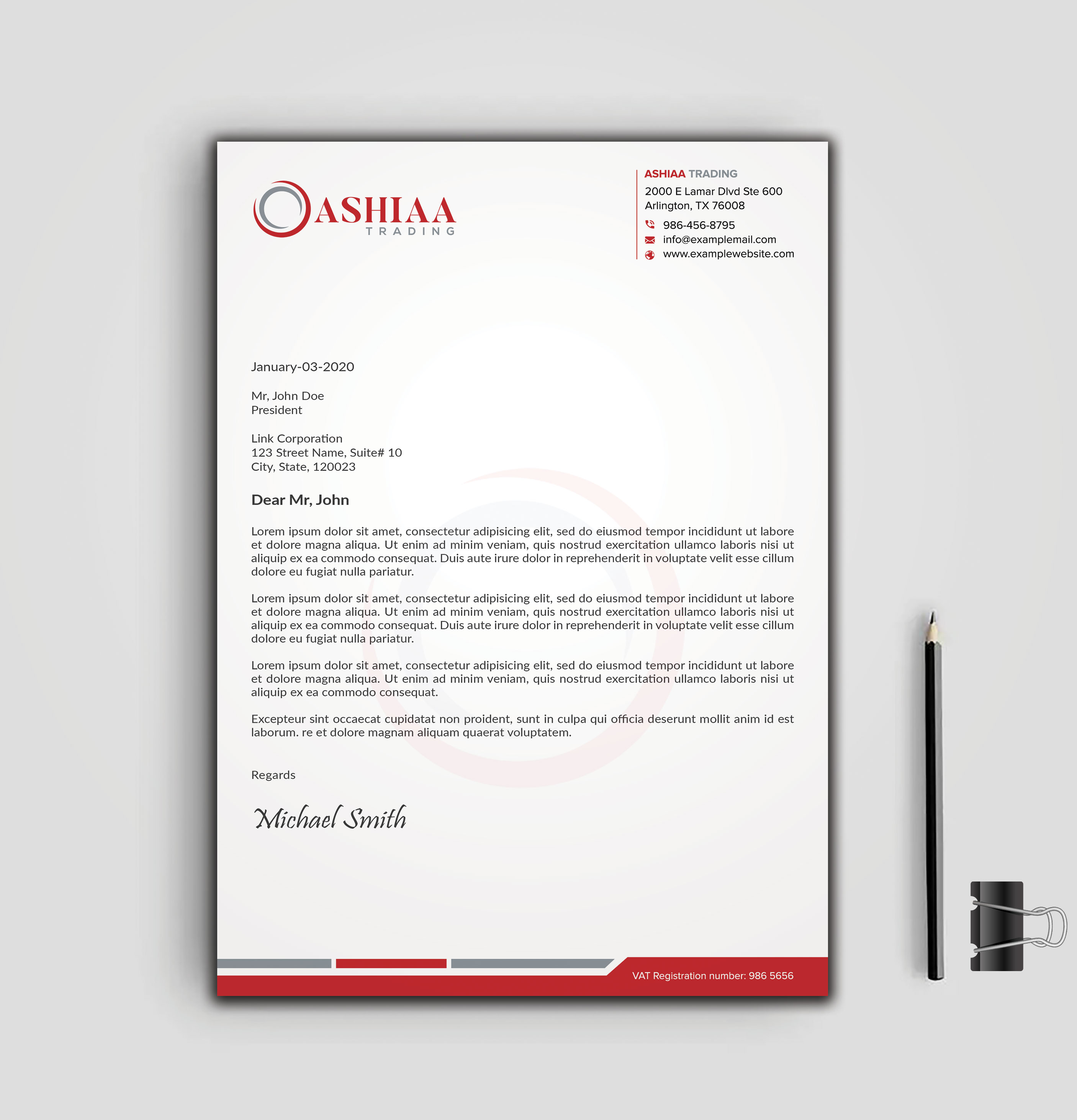 Letterhead Design by sadikul islam for this project | Design #29289920