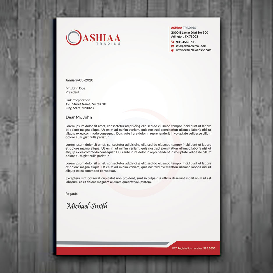 Letterhead Design by sadikul islam for this project | Design #29289929