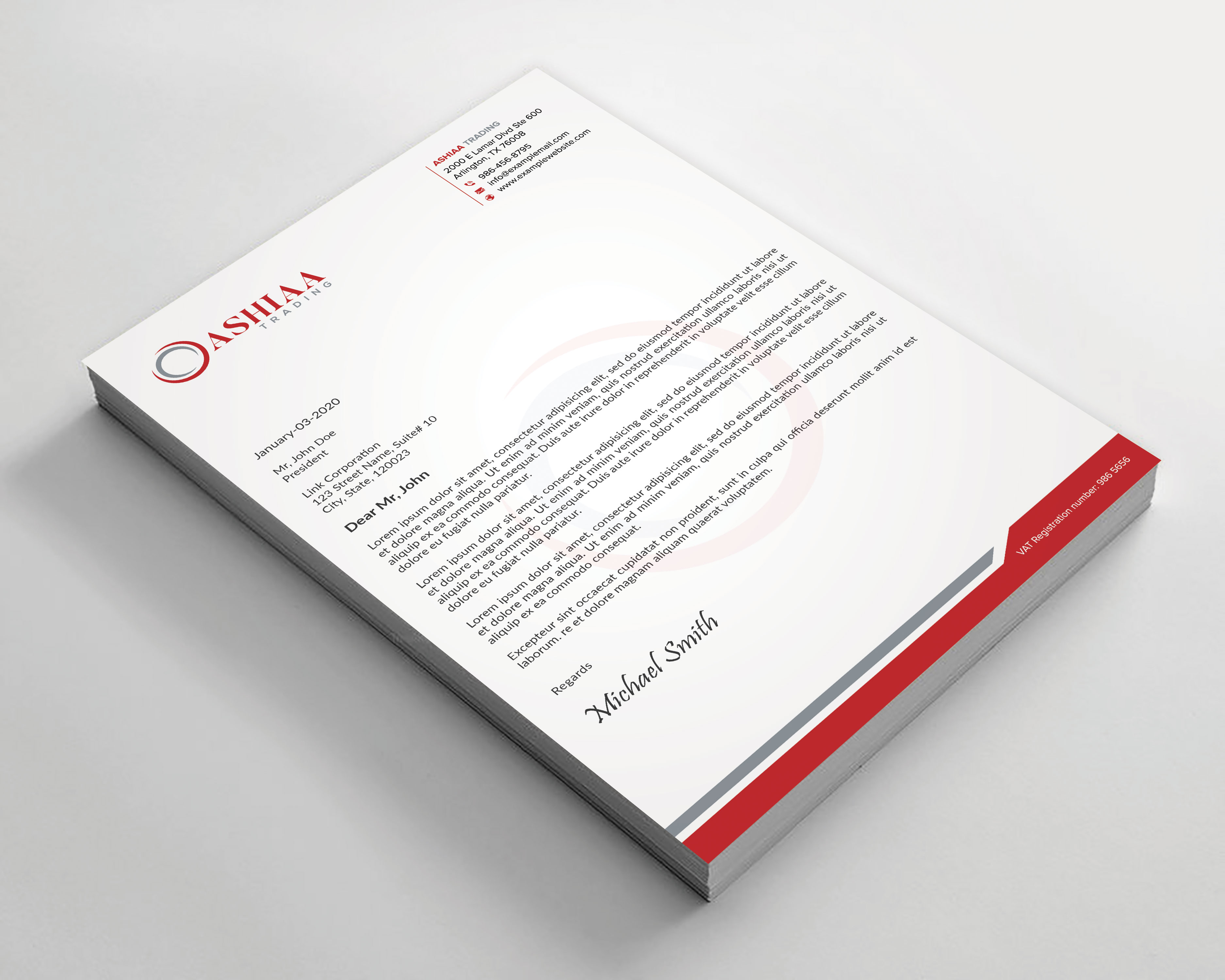 Letterhead Design by sadikul islam for this project | Design #29289930