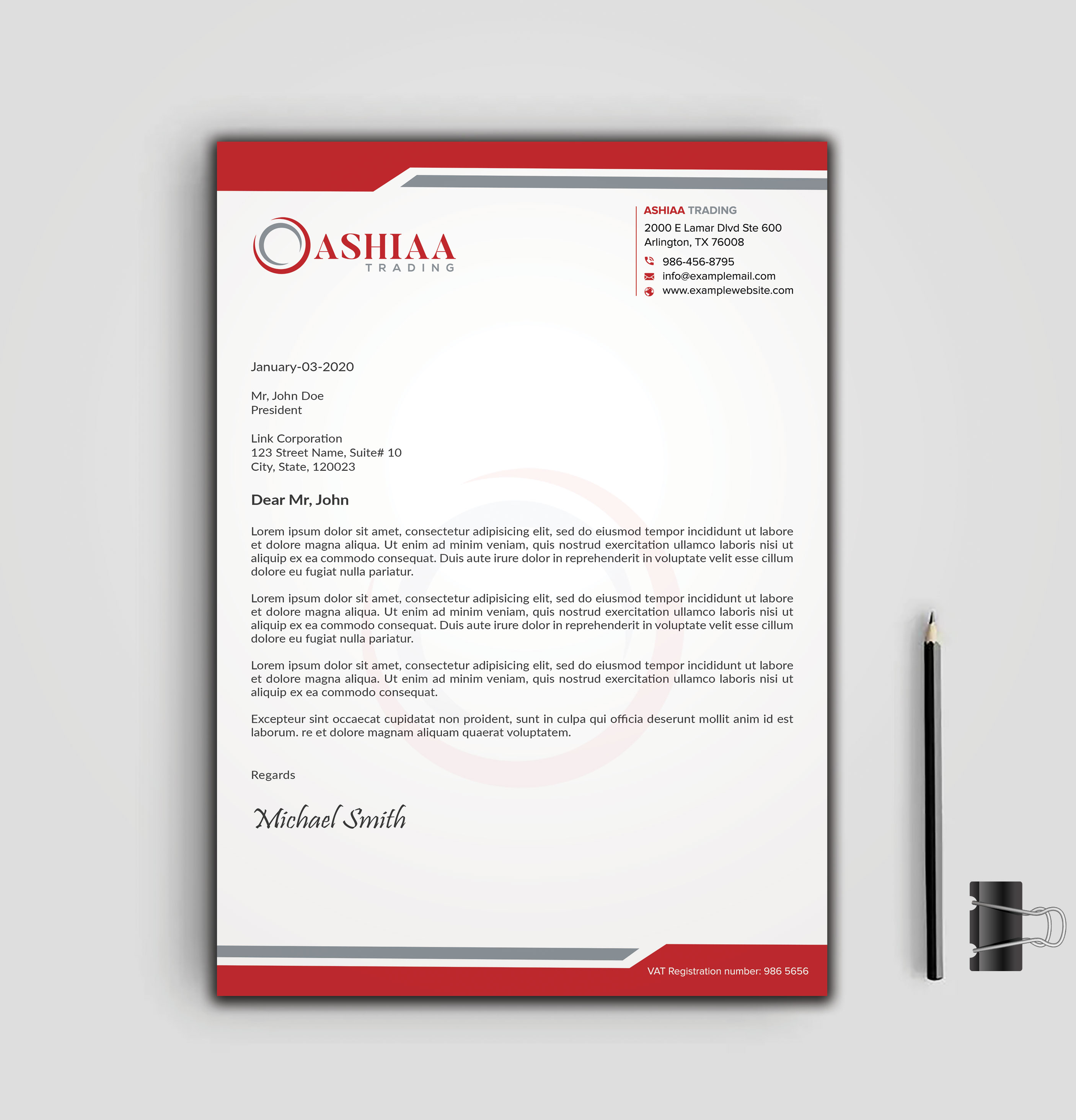 Letterhead Design by sadikul islam for this project | Design #29289932