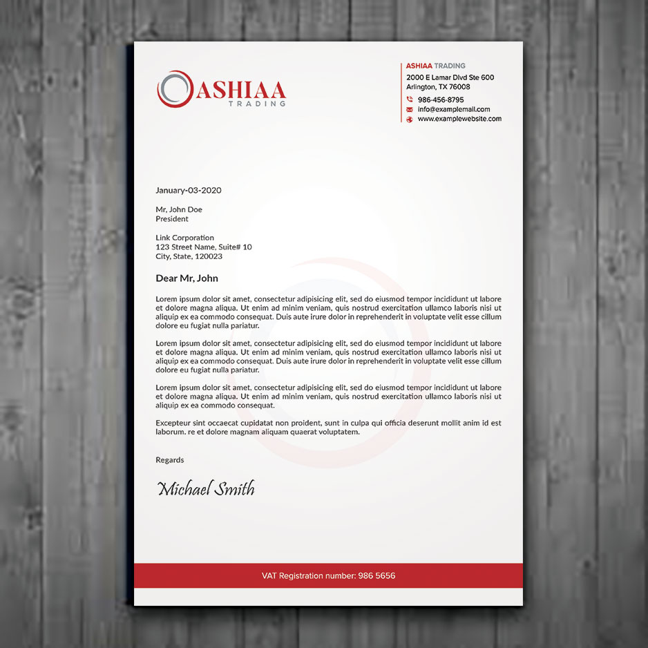 Letterhead Design by sadikul islam for this project | Design #29289995