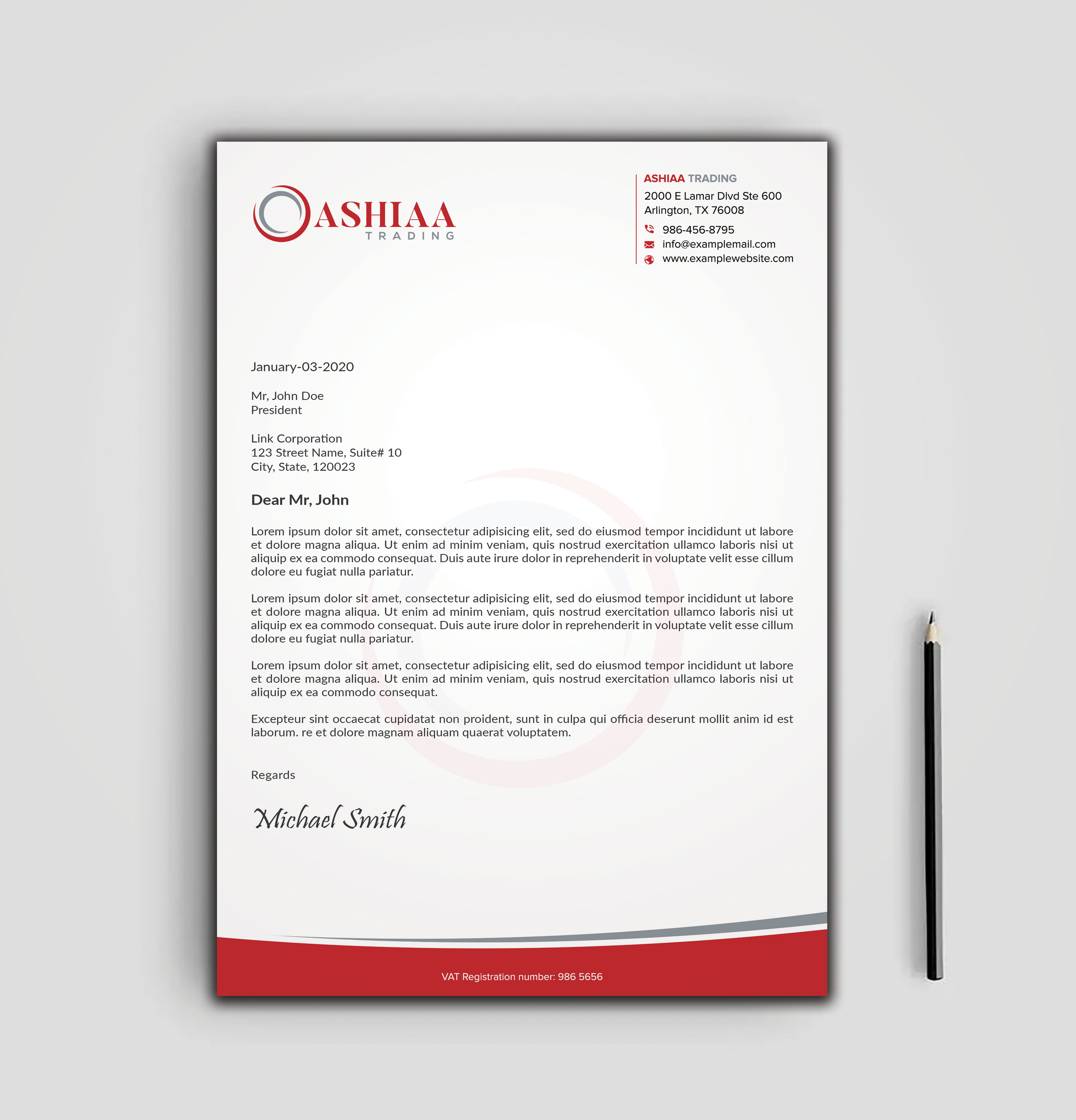 Letterhead Design by sadikul islam for this project | Design #29289997