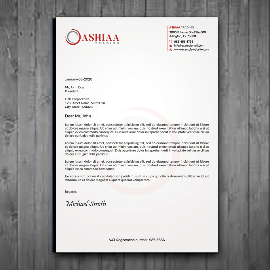 Letterhead Design by sadikul islam for this project | Design #29290006