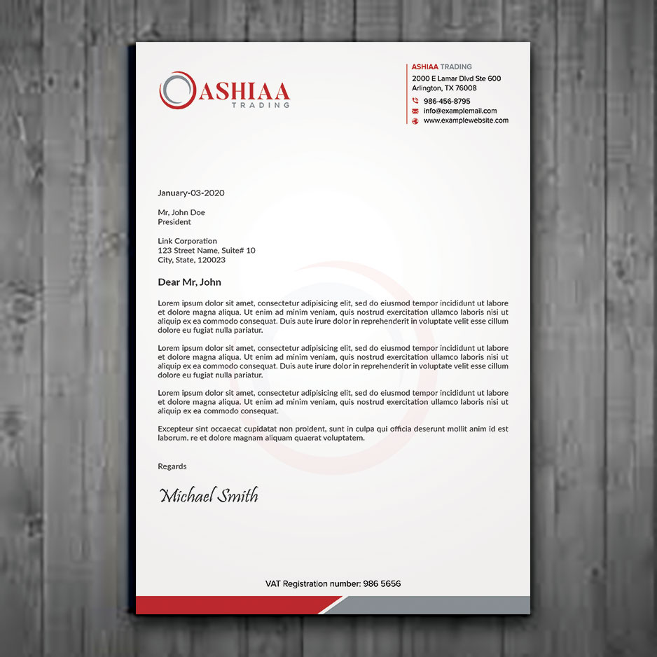 Letterhead Design by sadikul islam for this project | Design #29290007