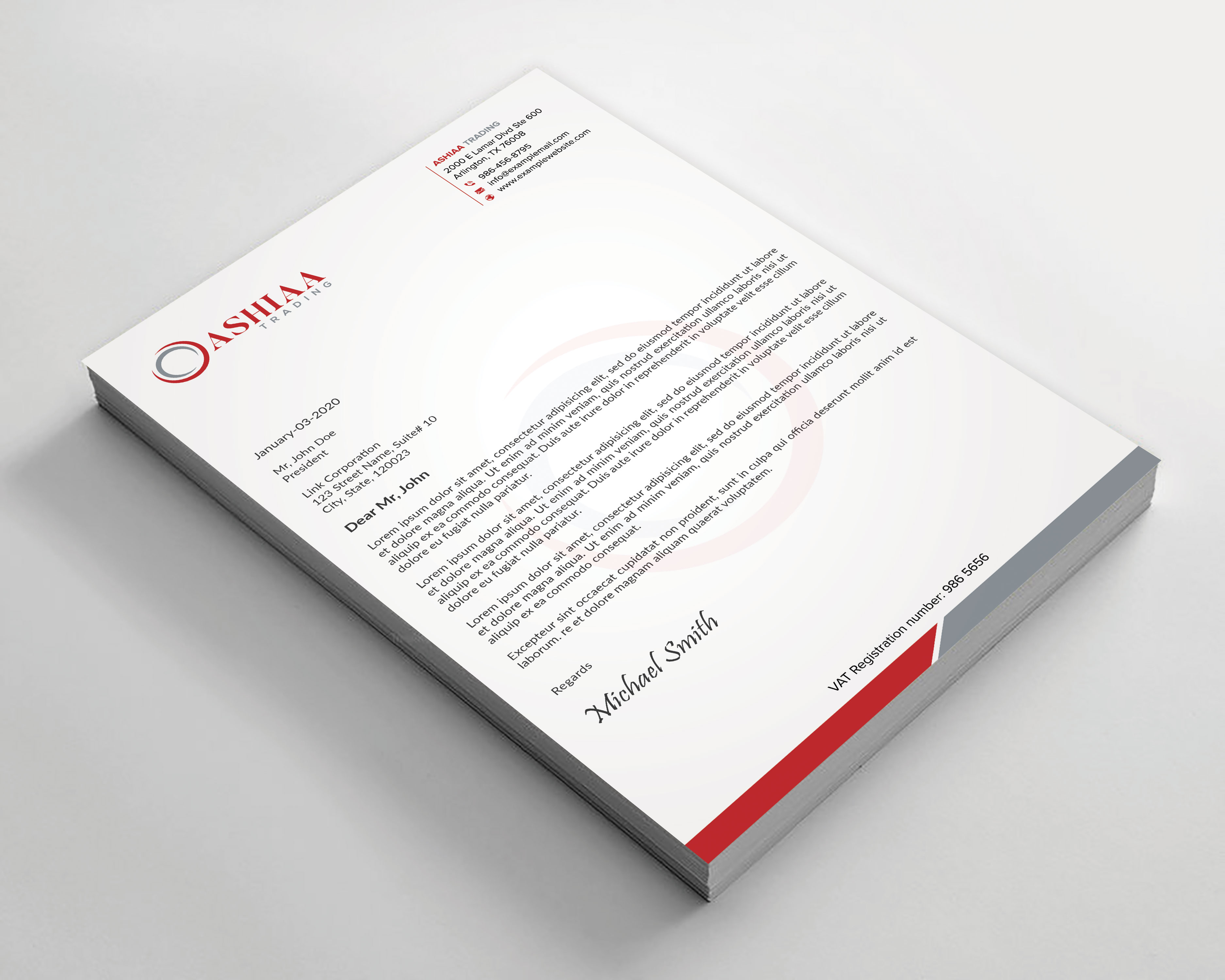 Letterhead Design by sadikul islam for this project | Design #29290009