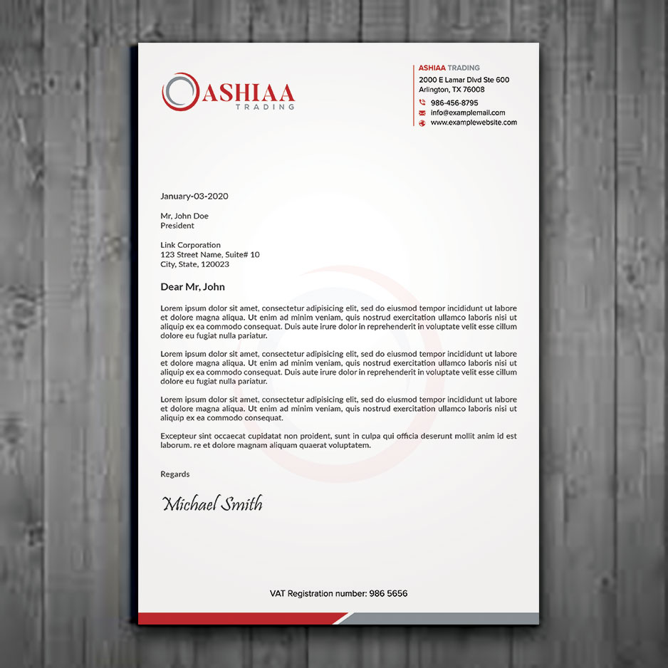 Letterhead Design by sadikul islam for this project | Design #29290090