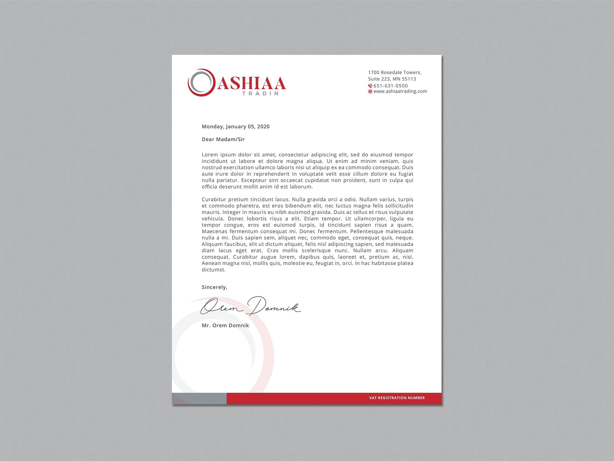 Letterhead Design by Creative Moon Design for this project | Design #29284389