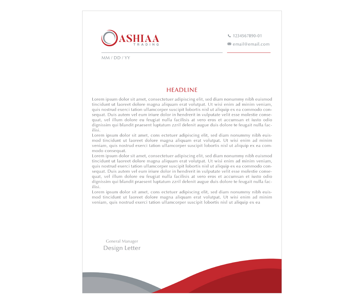 Letterhead Design by NedalShaham for this project | Design #29296057