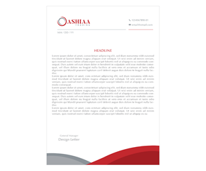 Letterhead Design by NedalShaham for this project | Design: #29296057