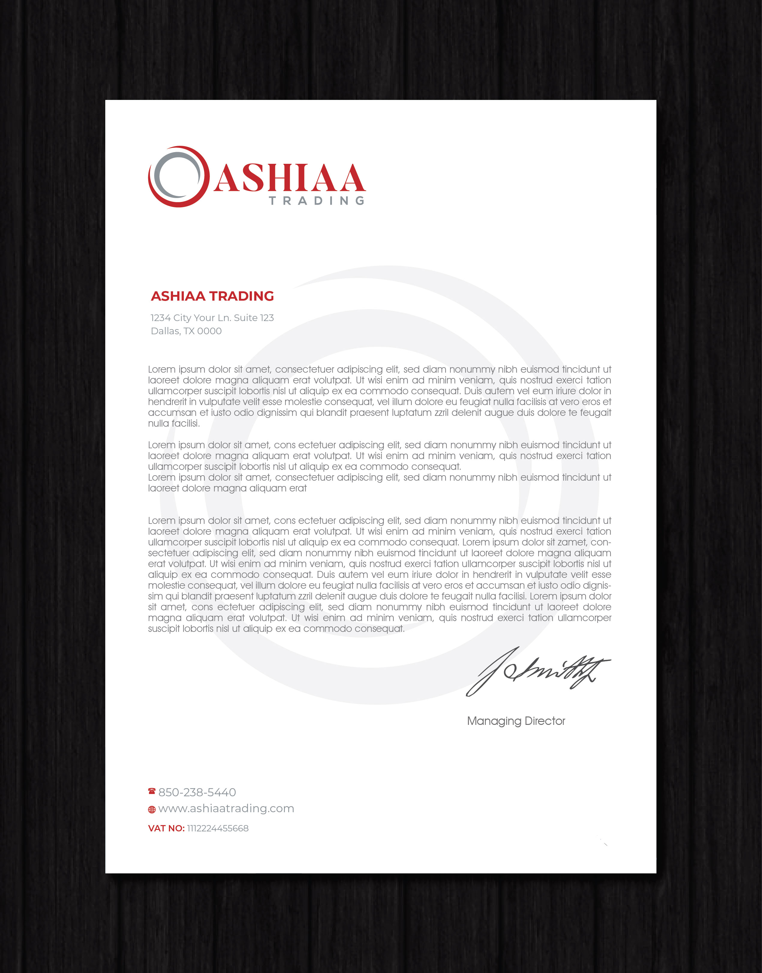 Letterhead Design by artbitin for this project | Design #29280659