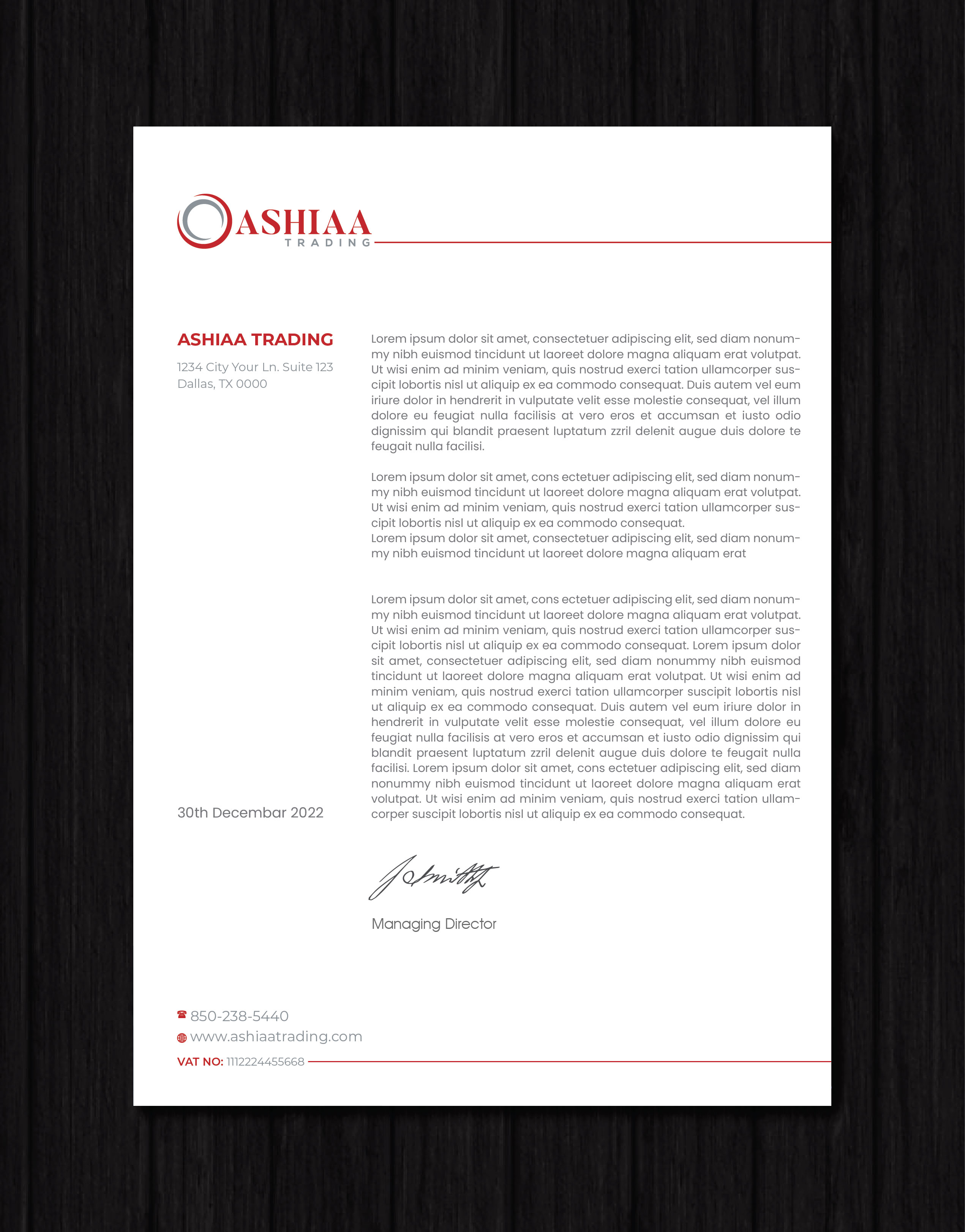 Letterhead Design by artbitin for this project | Design #29280660