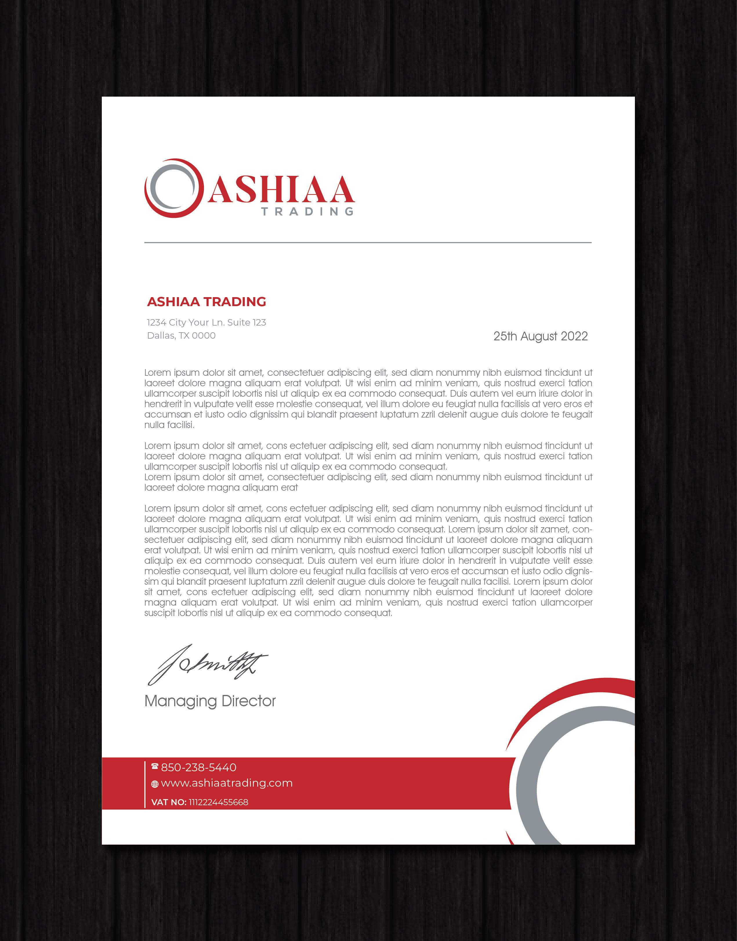 Letterhead Design by artbitin for this project | Design #29280668