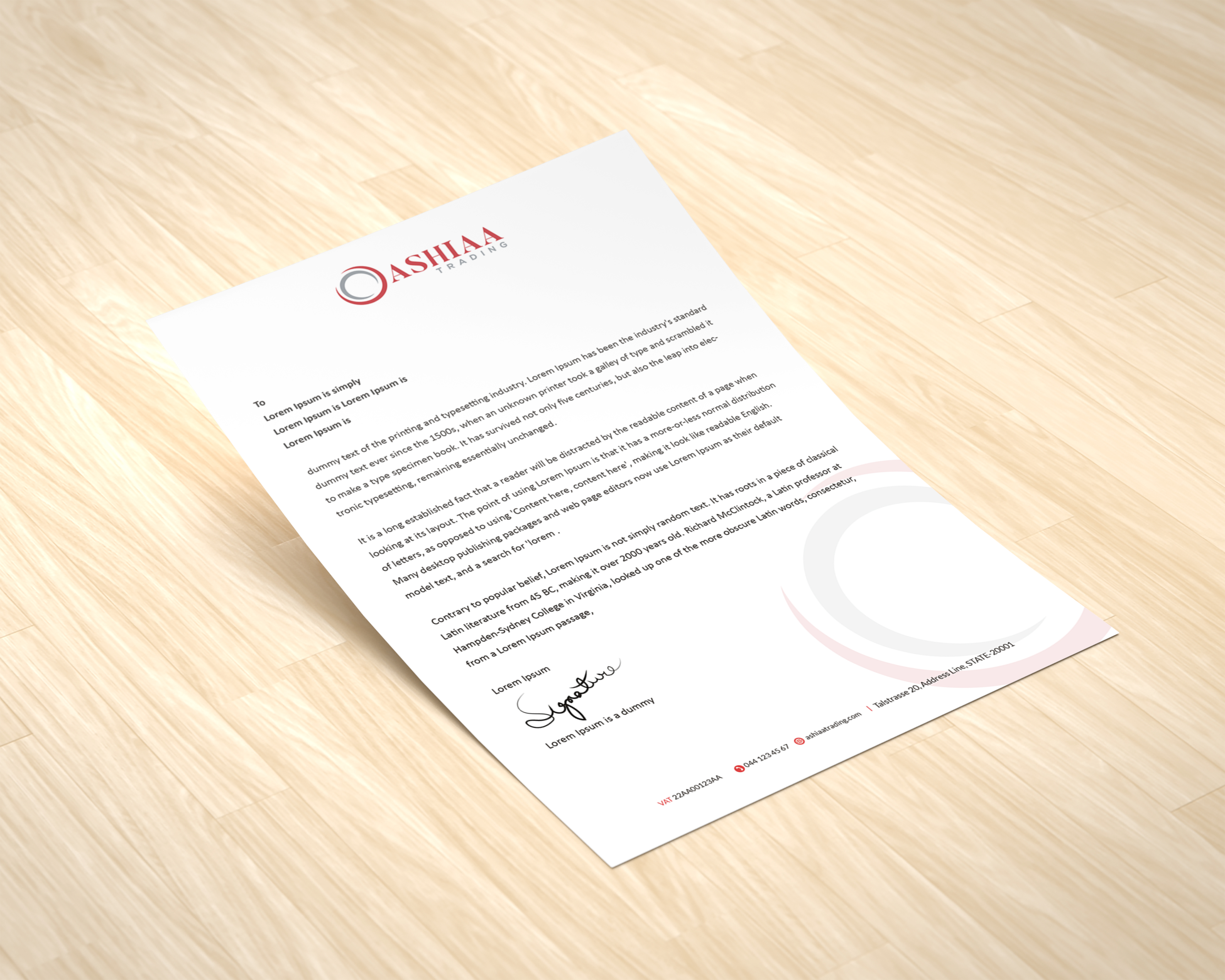 Letterhead Design by kousik for this project | Design #29277696
