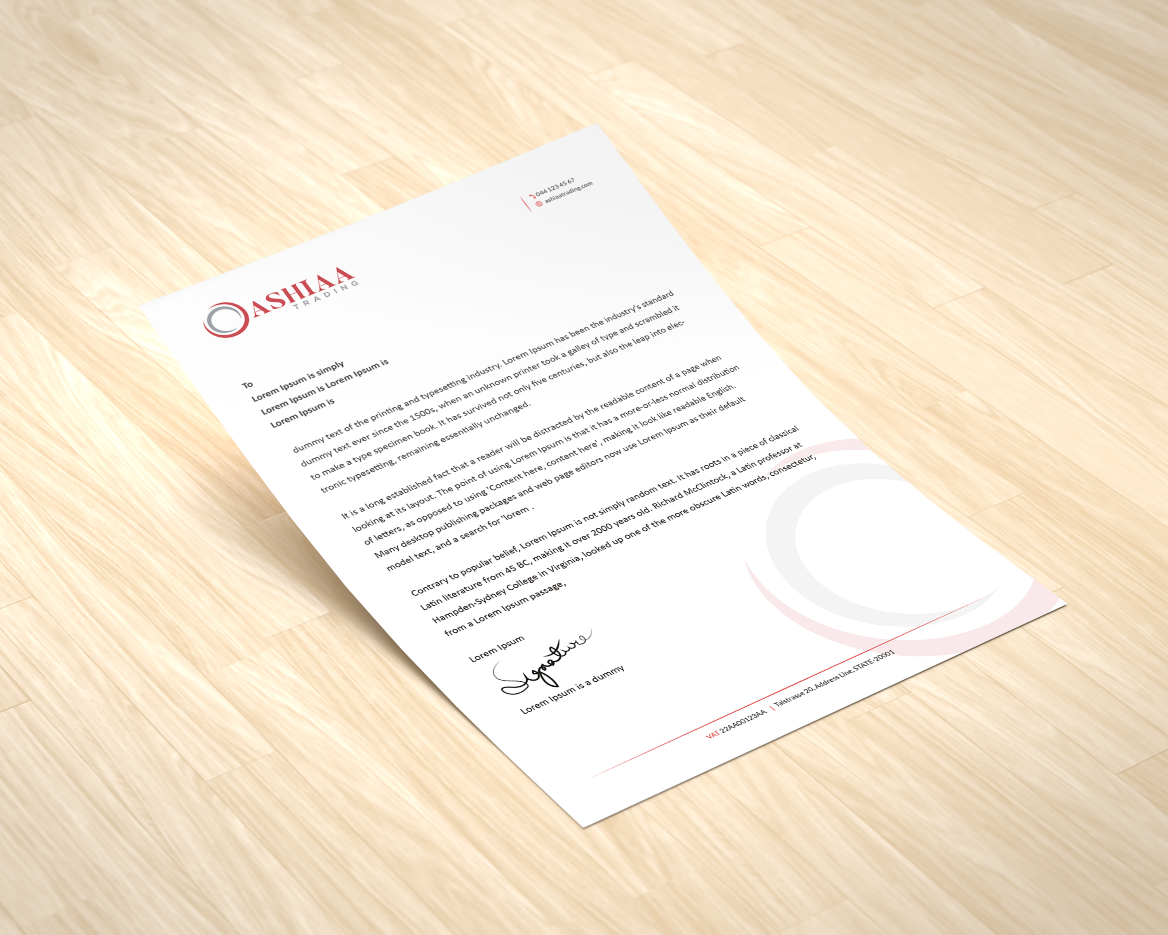 Letterhead Design by kousik for this project | Design #29277697