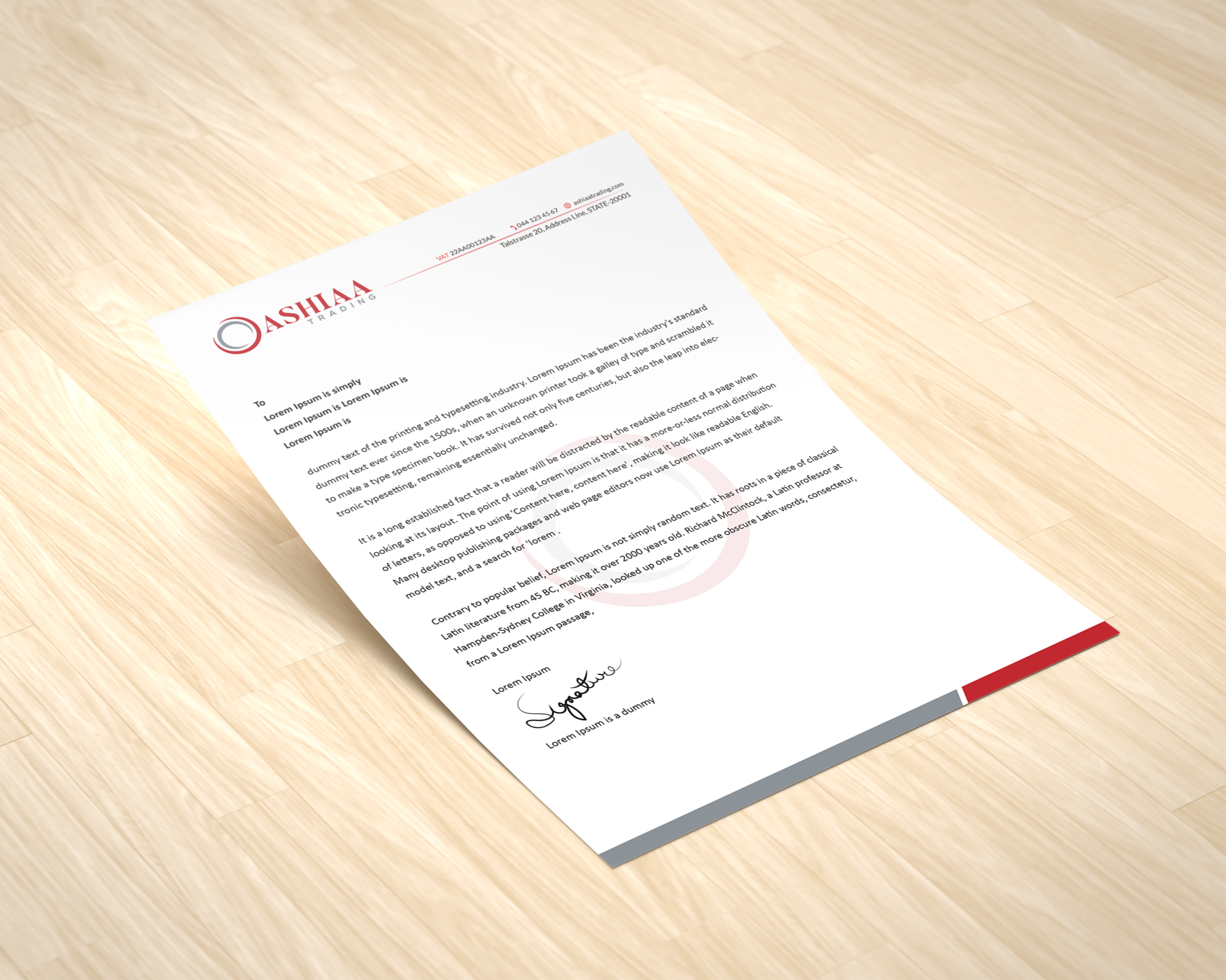 Letterhead Design by kousik for this project | Design #29277699