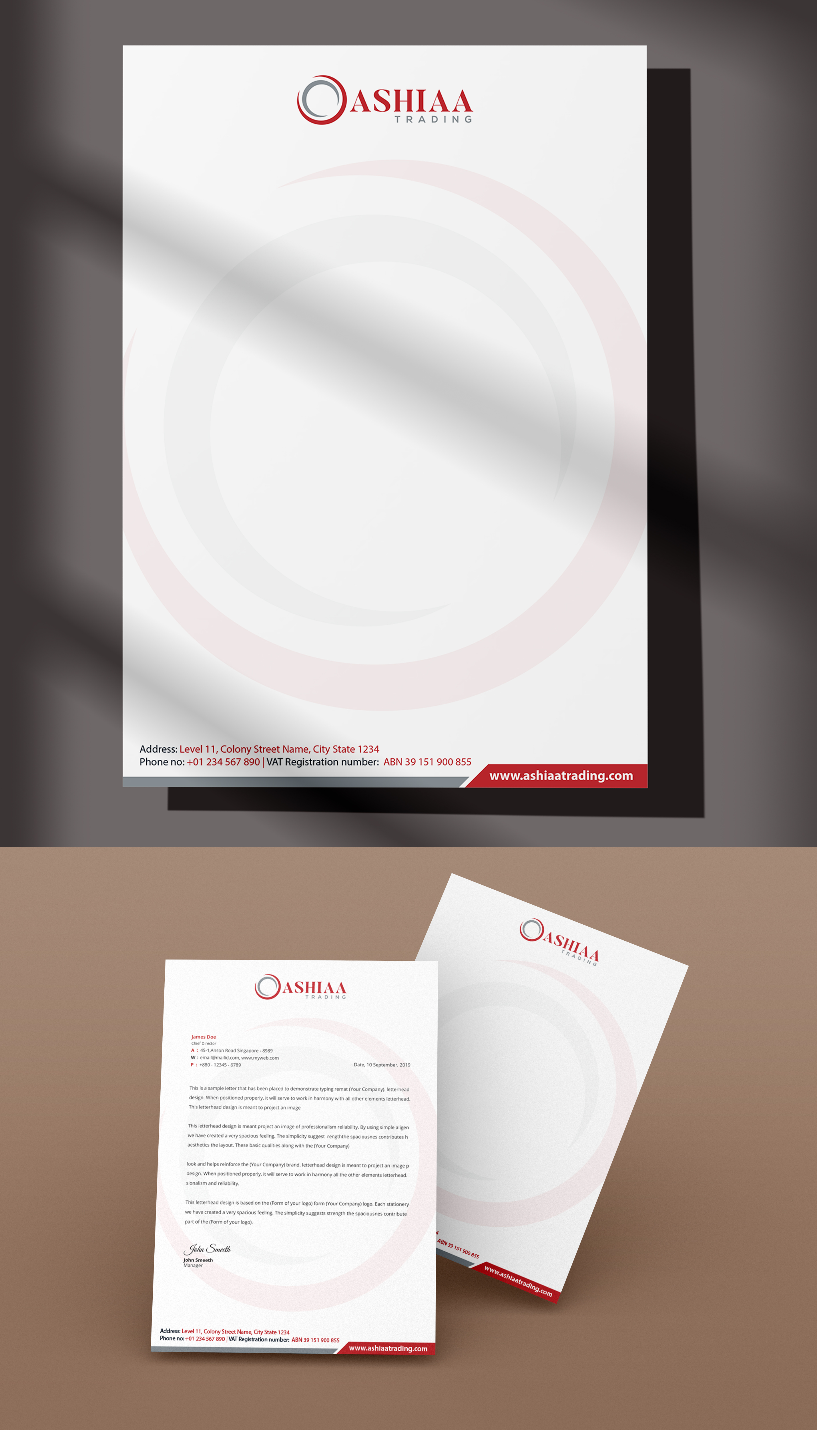 Letterhead Design by anshtoyj for this project | Design #29282821