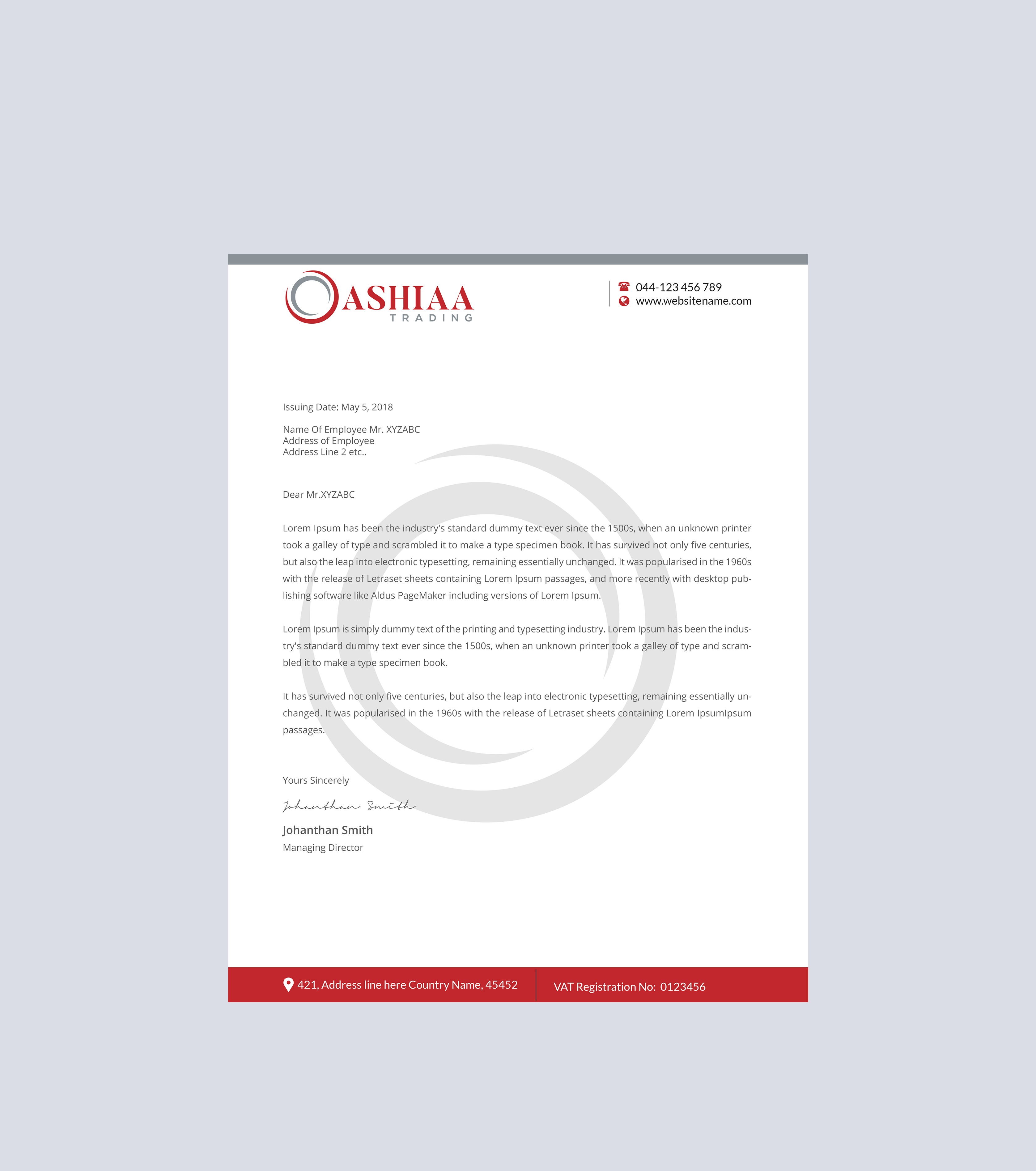 Letterhead Design by Creations Box 2015 for this project | Design #29294577
