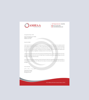 Letterhead Design by Creations Box 2015 for this project | Design: #29294579