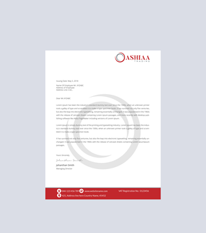 Letterhead Design by Creations Box 2015 for this project | Design: #29294580