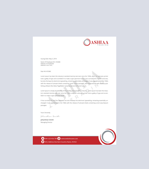 Letterhead Design by Creations Box 2015 for this project | Design: #29294584