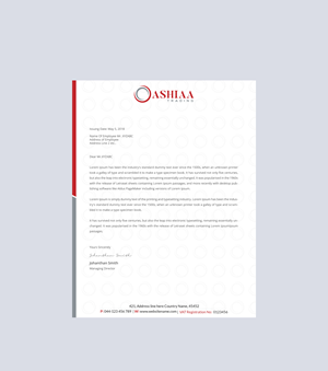 Letterhead Design by Creations Box 2015 for this project | Design: #29294585