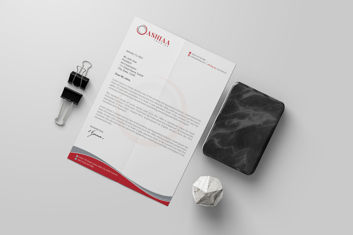 Letterhead Design by alpesh9520 for this project | Design #29289798