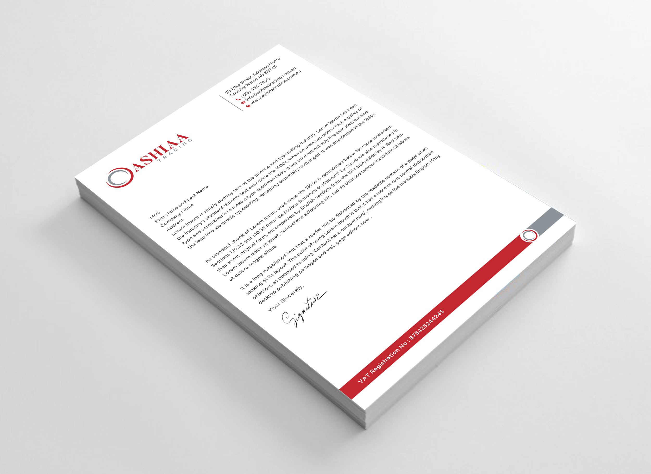 Letterhead Design by Uttom 2 for this project | Design #29281740