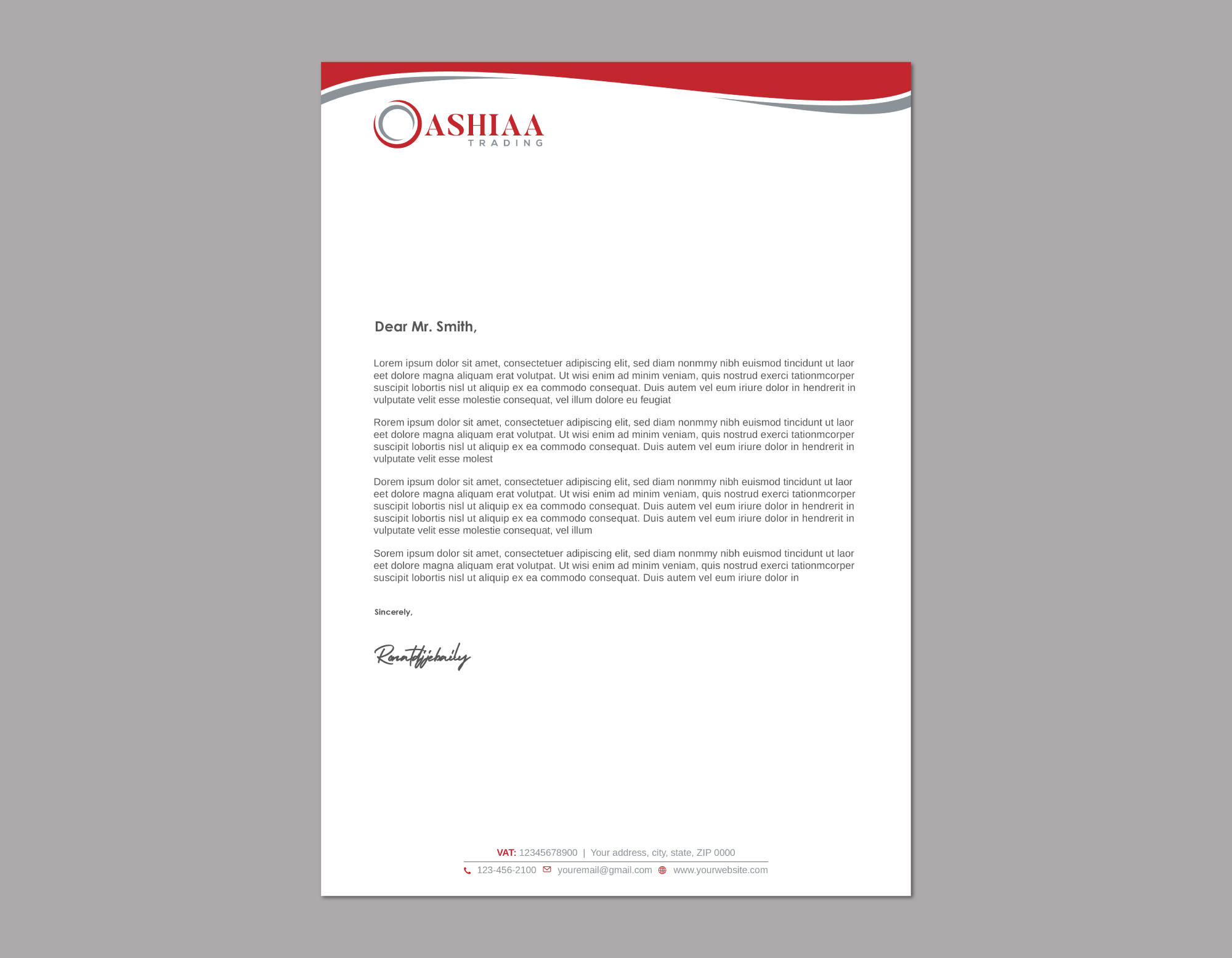 Letterhead Design by Imagine design000 for this project | Design #29284235