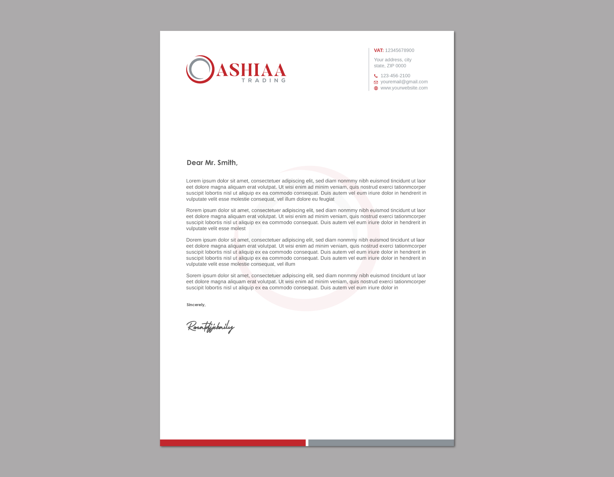 Letterhead Design by Imagine design000 for this project | Design #29284238