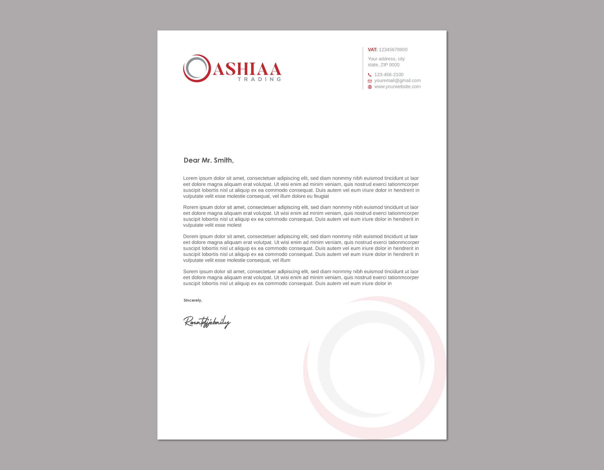 Letterhead Design by Imagine design000 for this project | Design #29284245