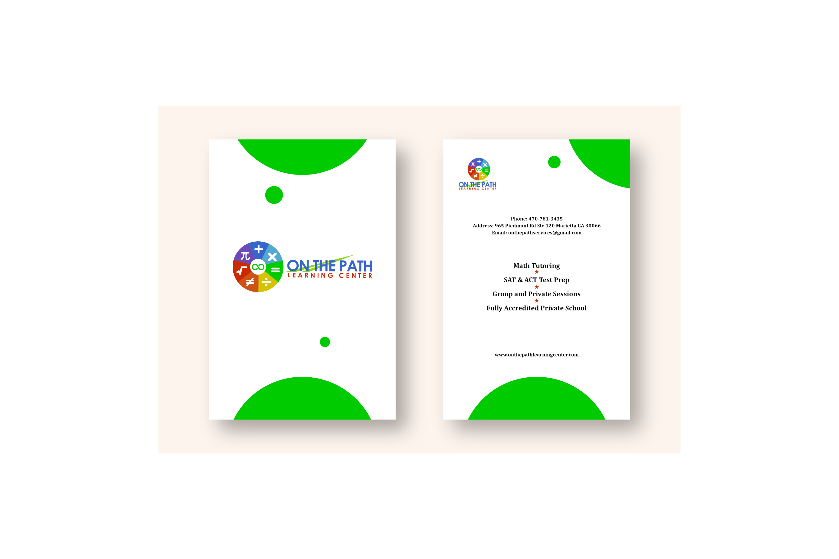 Card Design by Zarina Tama for On the Path Services | Design #29311262