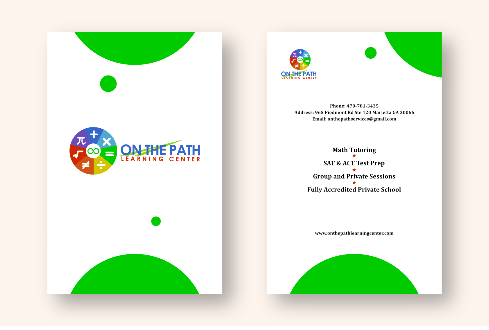 Card Design by Zarina Tama for On the Path Services | Design #29311263