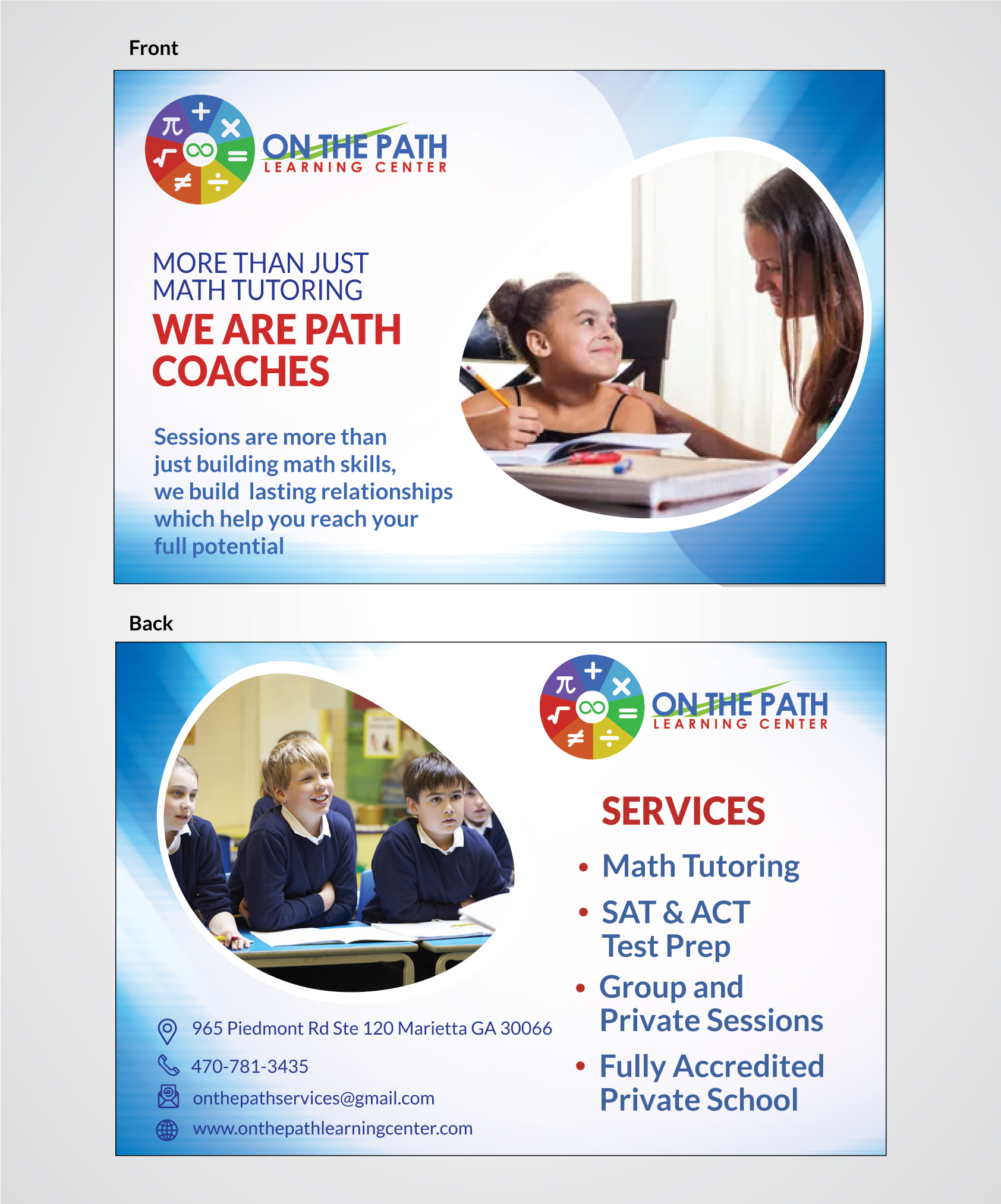 Card Design by I P Design for On the Path Services | Design #29306634