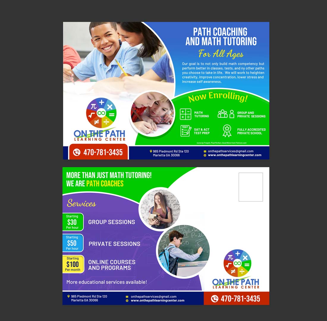Card Design by DA. for On the Path Services | Design #29307611