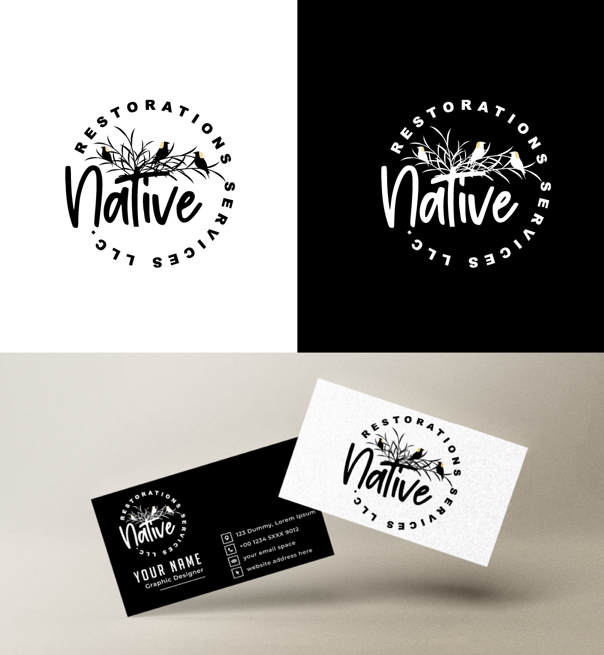 Logo Design by RS_Design for Native Restoration Services LLC | Design #29306589
