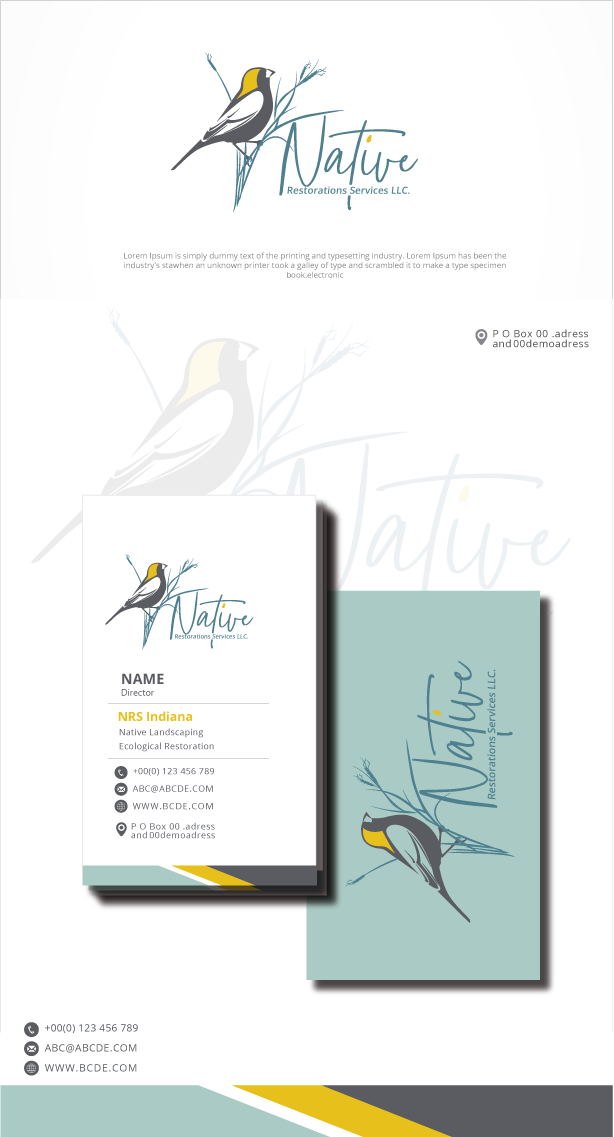 Diseño de Logo por graphicevolution para Native Restoration Services LLC | Diseño #29282778