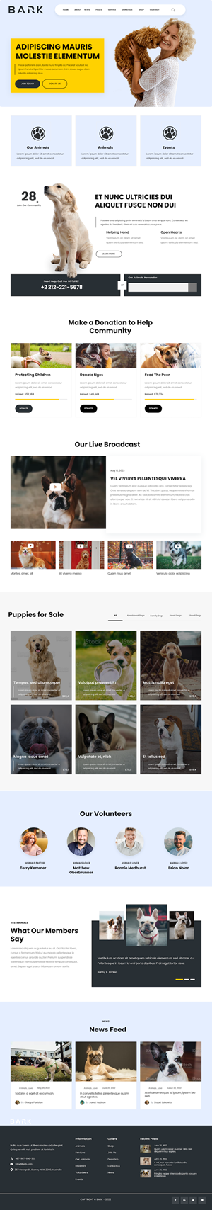 Web Design par Frans2 pour BARK NSW | Design #29296091