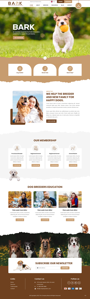 Web Design by pb for BARK NSW | Design: #29289960
