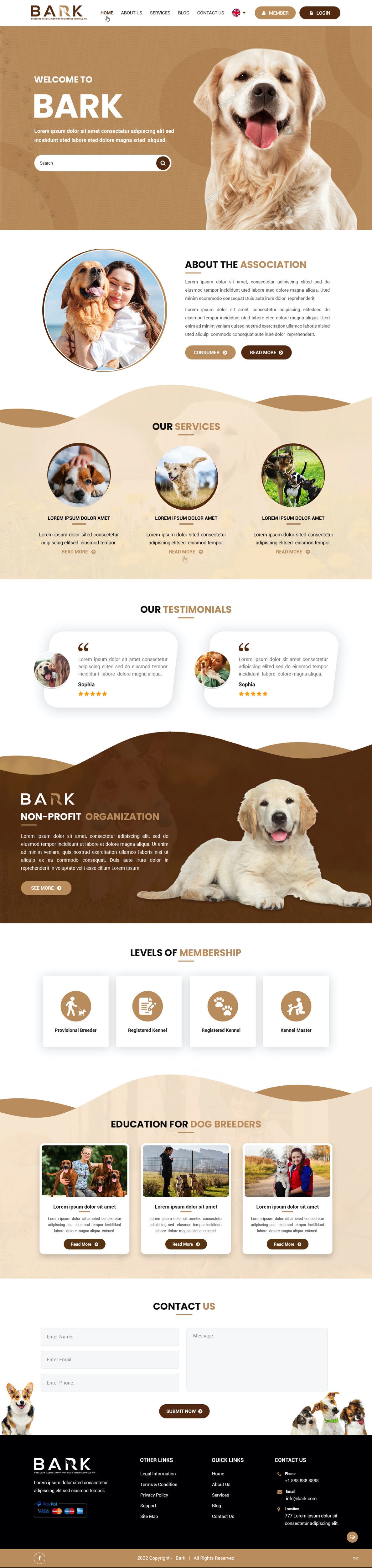 Web Design by pb for BARK NSW | Design #29289962