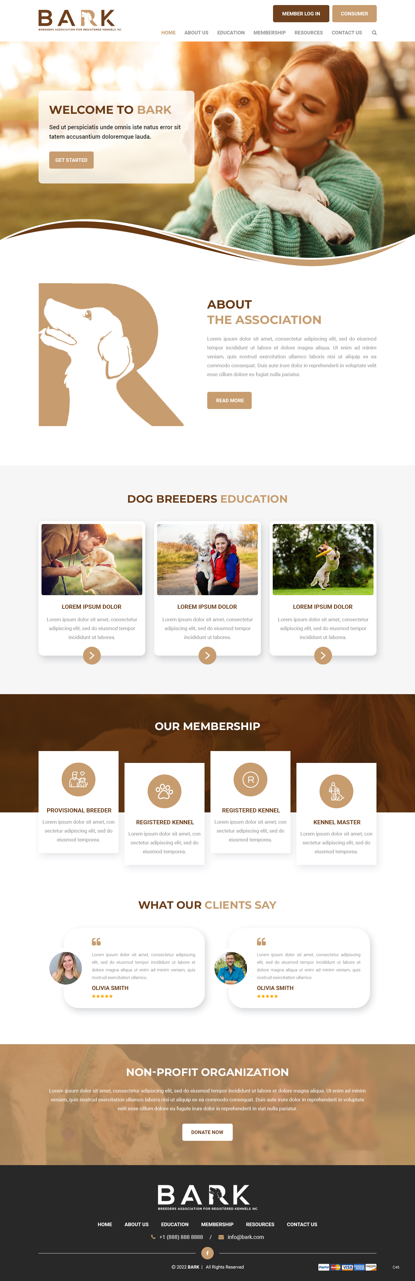 Diseño Web por pb para BARK NSW | Diseño #29294167