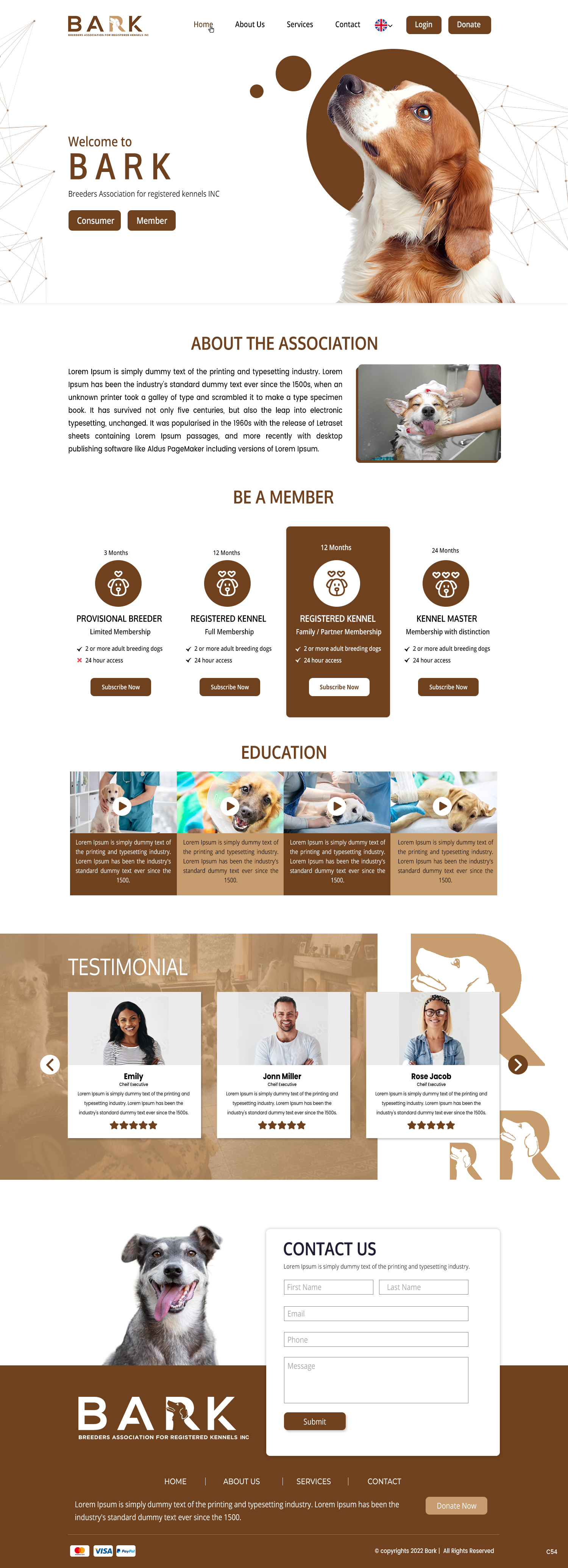 Web Design by pb for BARK NSW | Design #29294168