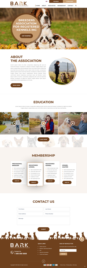 Web Design by pb for BARK NSW | Design: #29294169