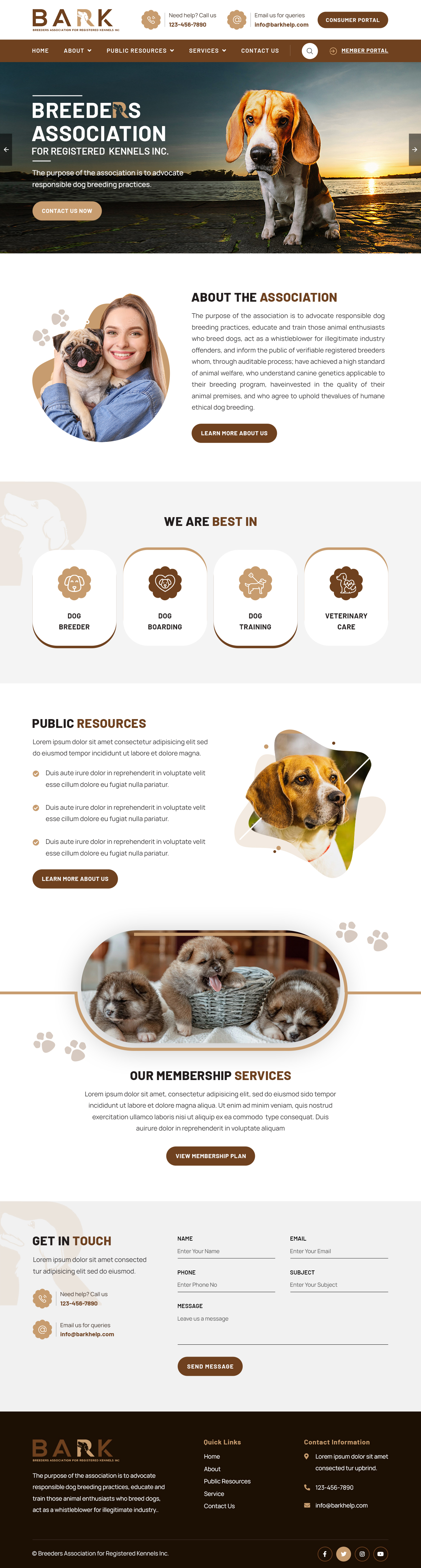 Web Design by sai.designer87 for BARK NSW | Design #29293171