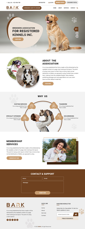 Web Design par sai.designer87 pour BARK NSW | Design #29293172